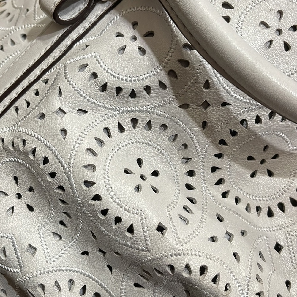 Coach Madison Leather Cut Op Art Sophia 2 way bag - Picture 11 of 11